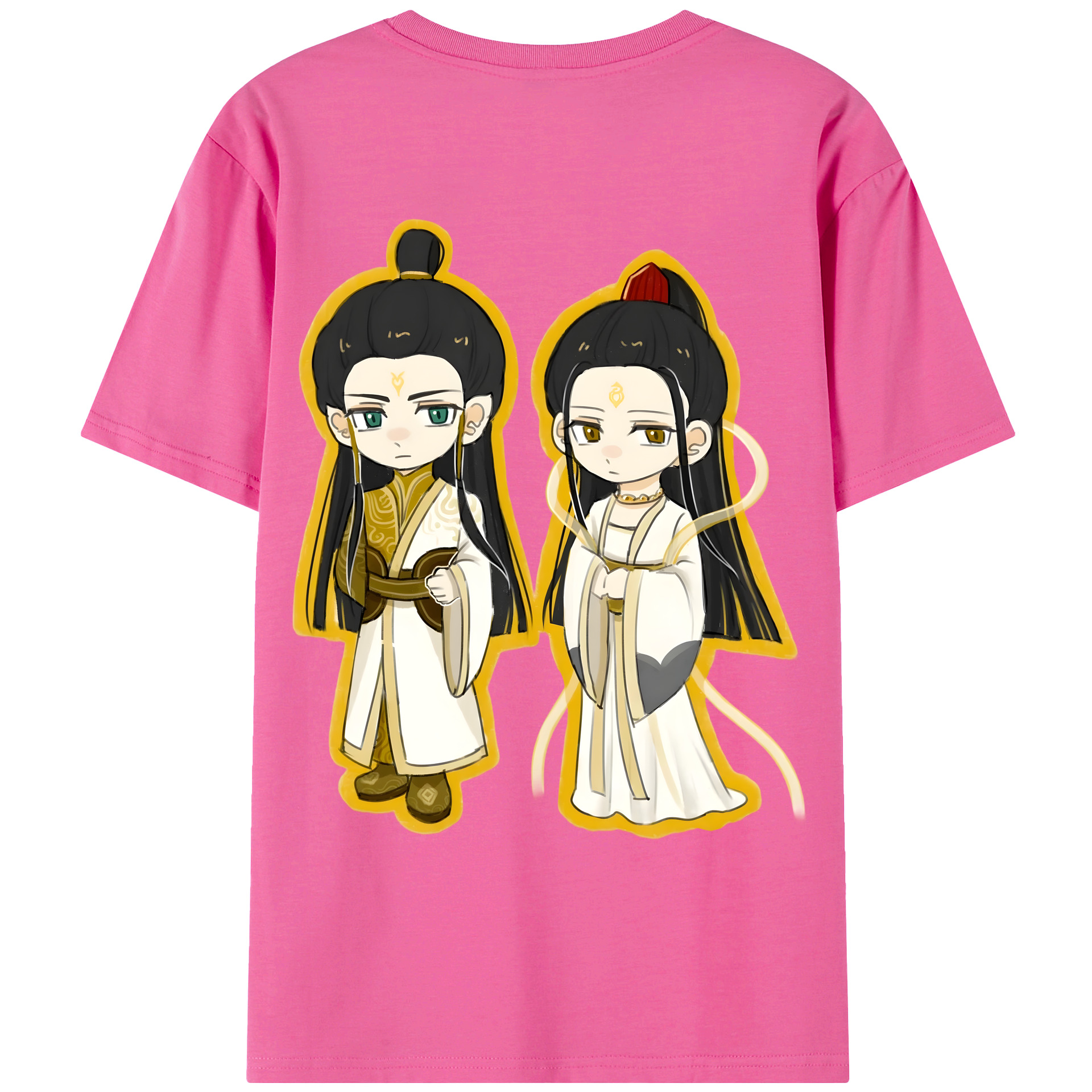 （画像用） Ne Zha 2 ナタ 魔童の大暴れ レディース半袖Tシャツ(バックプリント)